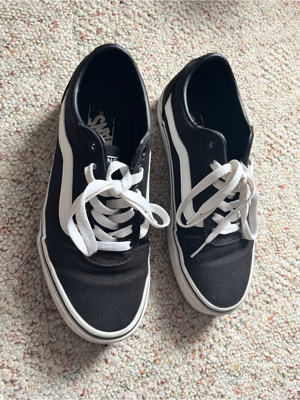 Vans Black & White Old Skool Low Top Sneakers